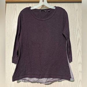 Purple, 3/4 sleeve Horny Toad casual shirt